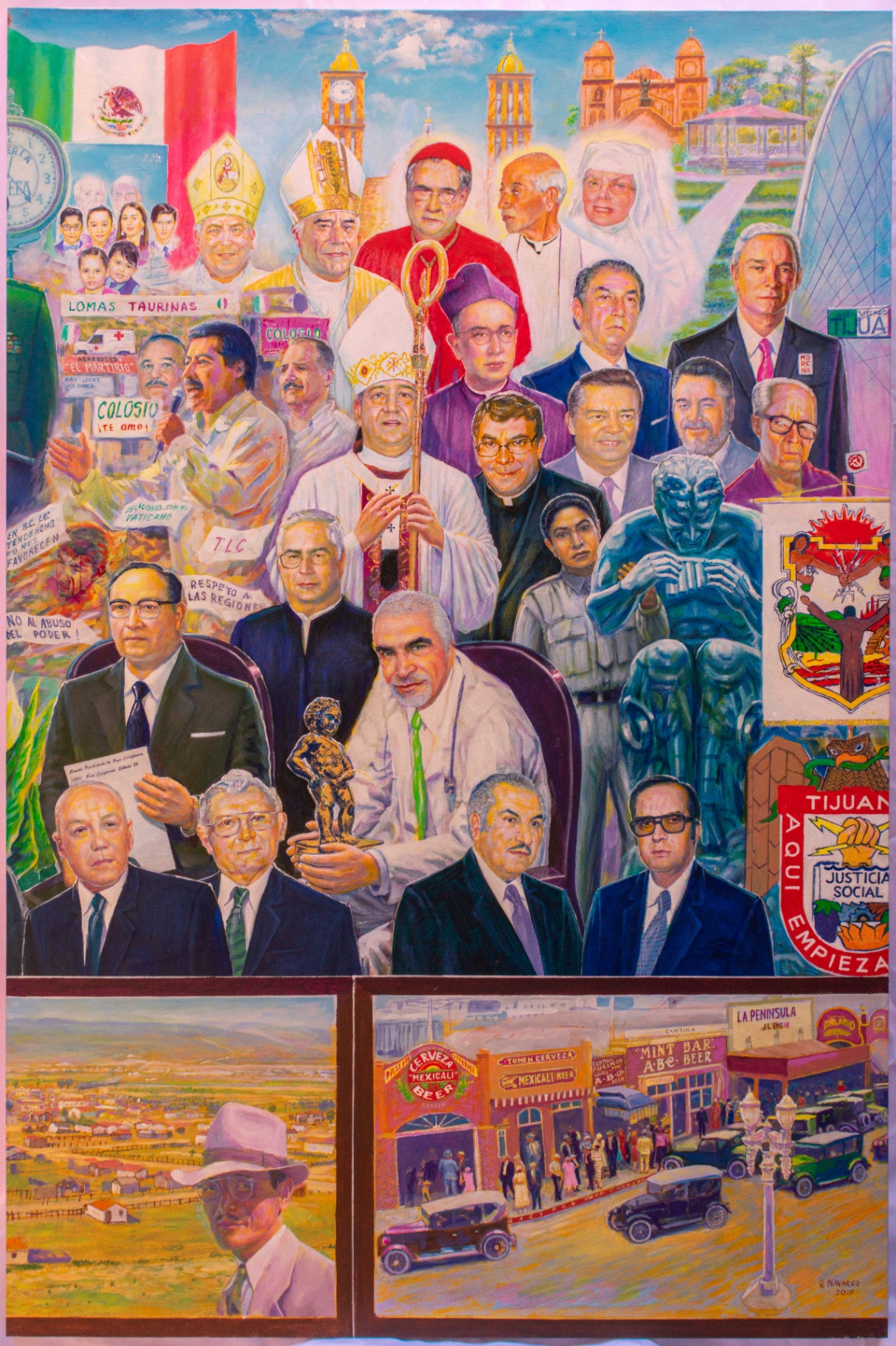Lienzo · Iglesia, política y ciudad